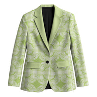 Omaomao Hawaii Iwa Bird Palaka Motifs Blazer LT14 Unisex Green - Polynesian Pride