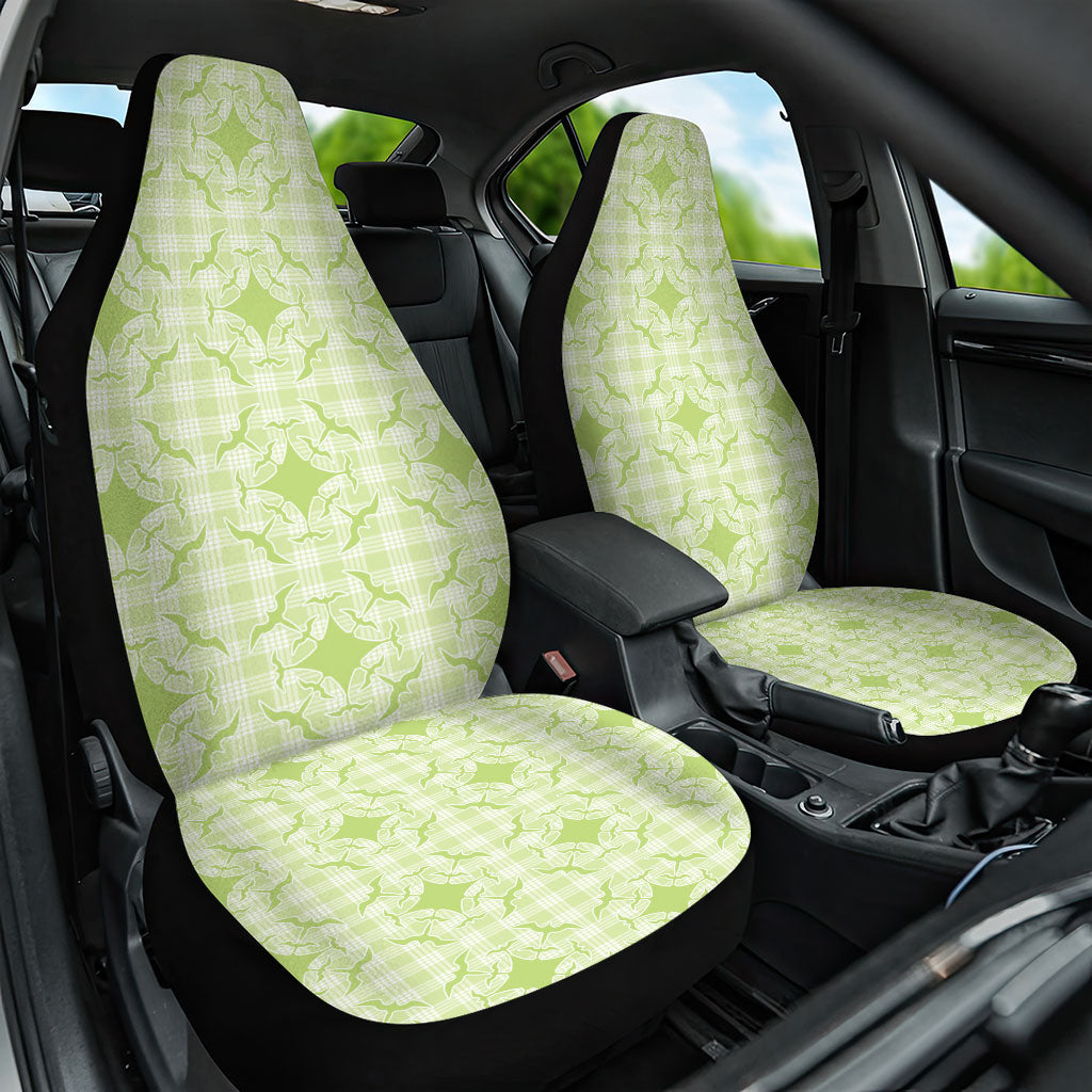 Omaomao Hawaii Iwa Bird Palaka Motifs Car Seat Cover LT14 One Size Green - Polynesian Pride