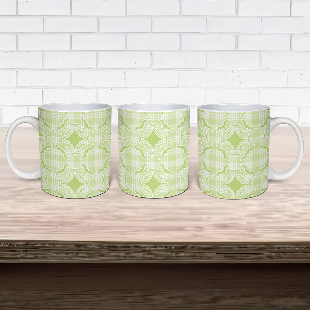 Omaomao Hawaii Iwa Bird Palaka Motifs Ceramic Mug LT14 - Polynesian Pride