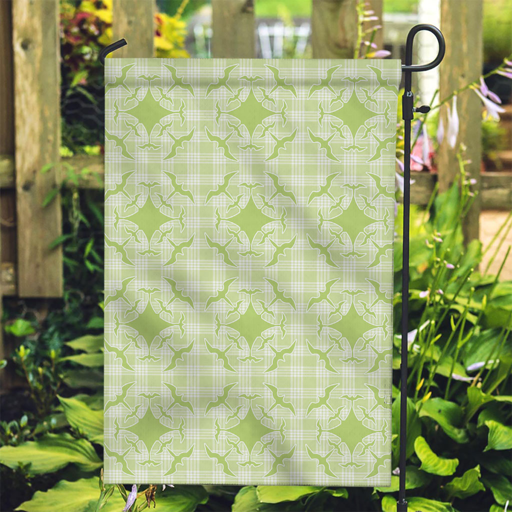 Omaomao Hawaii Iwa Bird Palaka Motifs Garden Flag LT14 Garden Flag Green - Polynesian Pride