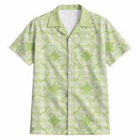 Omaomao Hawaii Iwa Bird Palaka Motifs Hawaiian Shirt LT14 Green - Polynesian Pride