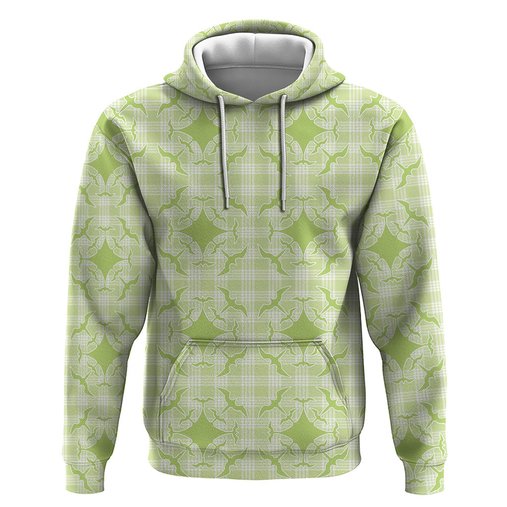 Omaomao Hawaii Iwa Bird Palaka Motifs Hoodie