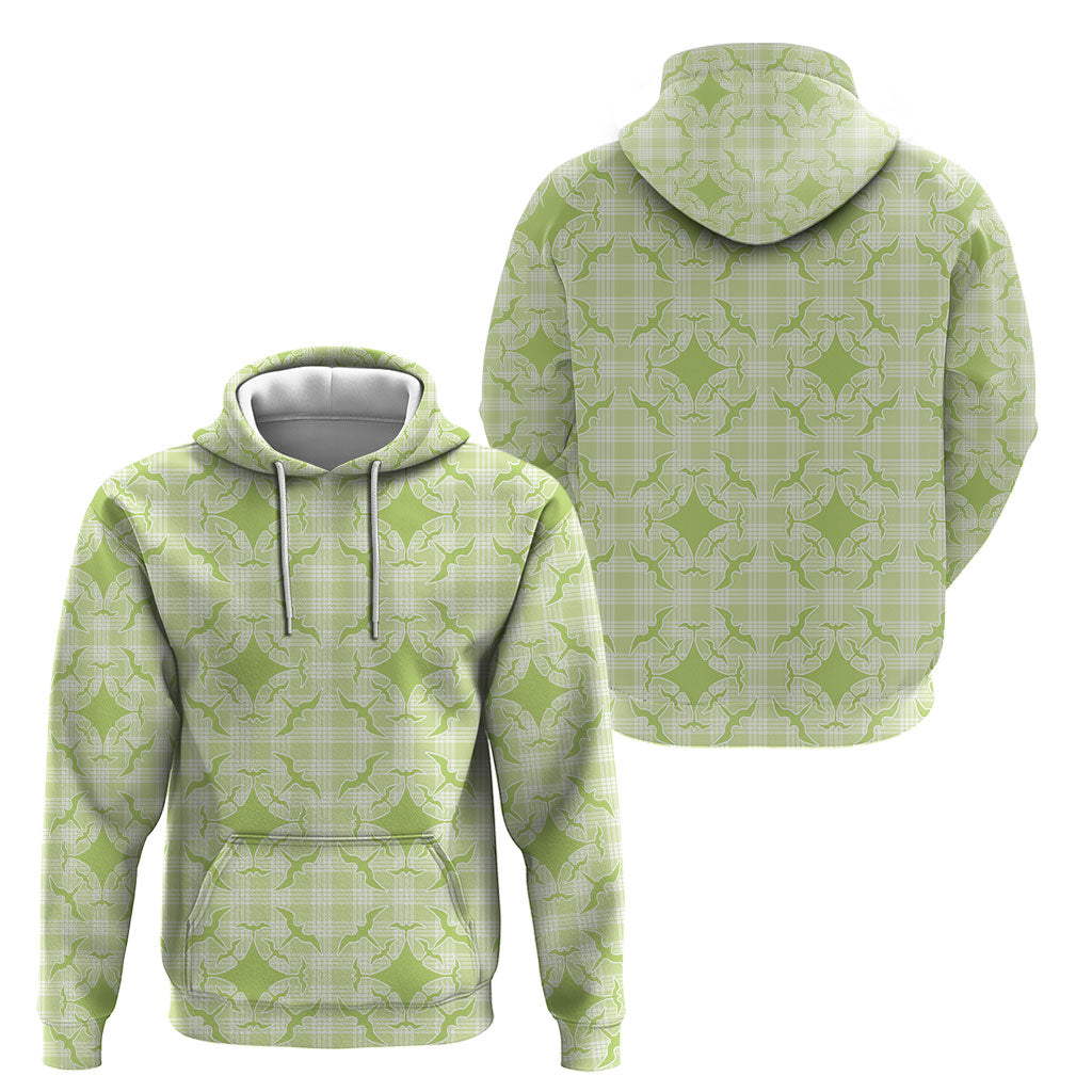 Omaomao Hawaii Iwa Bird Palaka Motifs Hoodie LT14 - Polynesian Pride