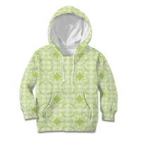 Omaomao Hawaii Iwa Bird Palaka Motifs Kid Hoodie LT14 Hoodie Green - Polynesian Pride