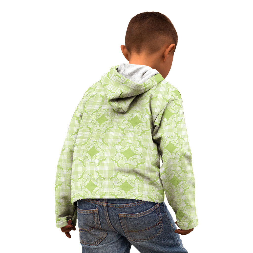 Omaomao Hawaii Iwa Bird Palaka Motifs Kid Hoodie LT14 - Polynesian Pride
