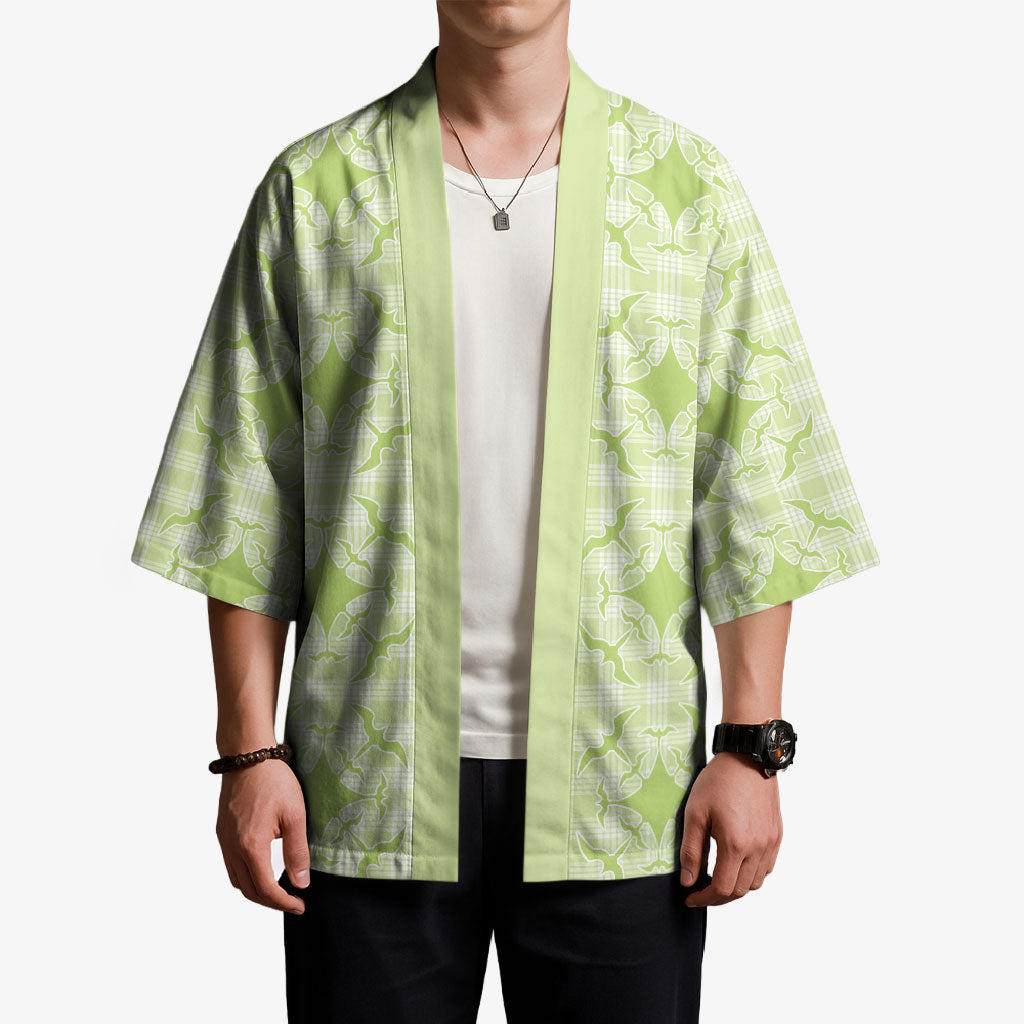Omaomao Hawaii Iwa Bird Palaka Motifs Kimono LT14 - Polynesian Pride