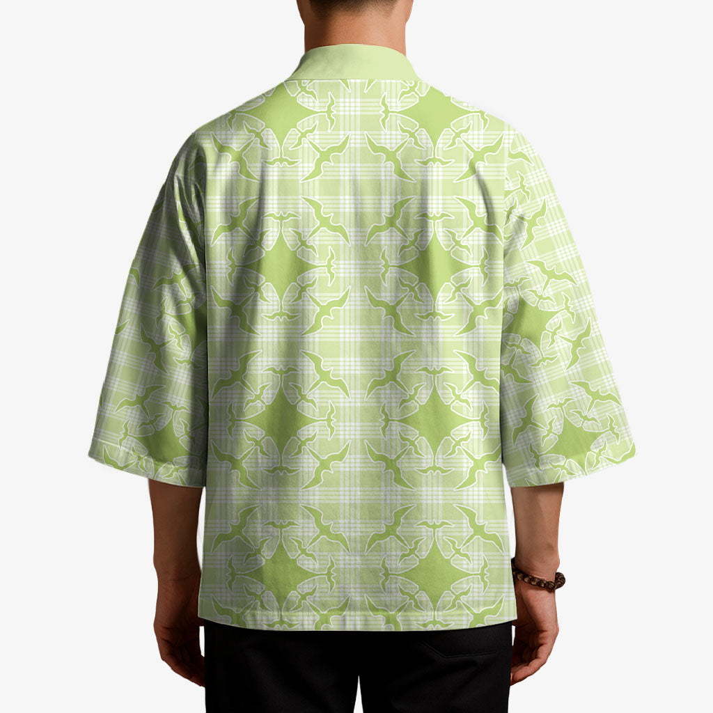 Omaomao Hawaii Iwa Bird Palaka Motifs Kimono LT14 - Polynesian Pride