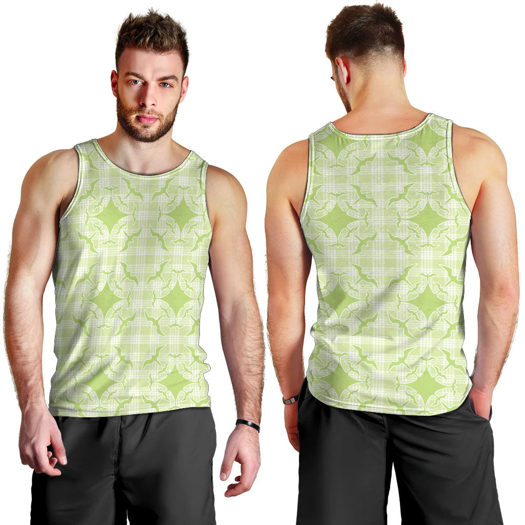 Omaomao Hawaii Iwa Bird Palaka Motifs Men Tank Top LT14 - Polynesian Pride