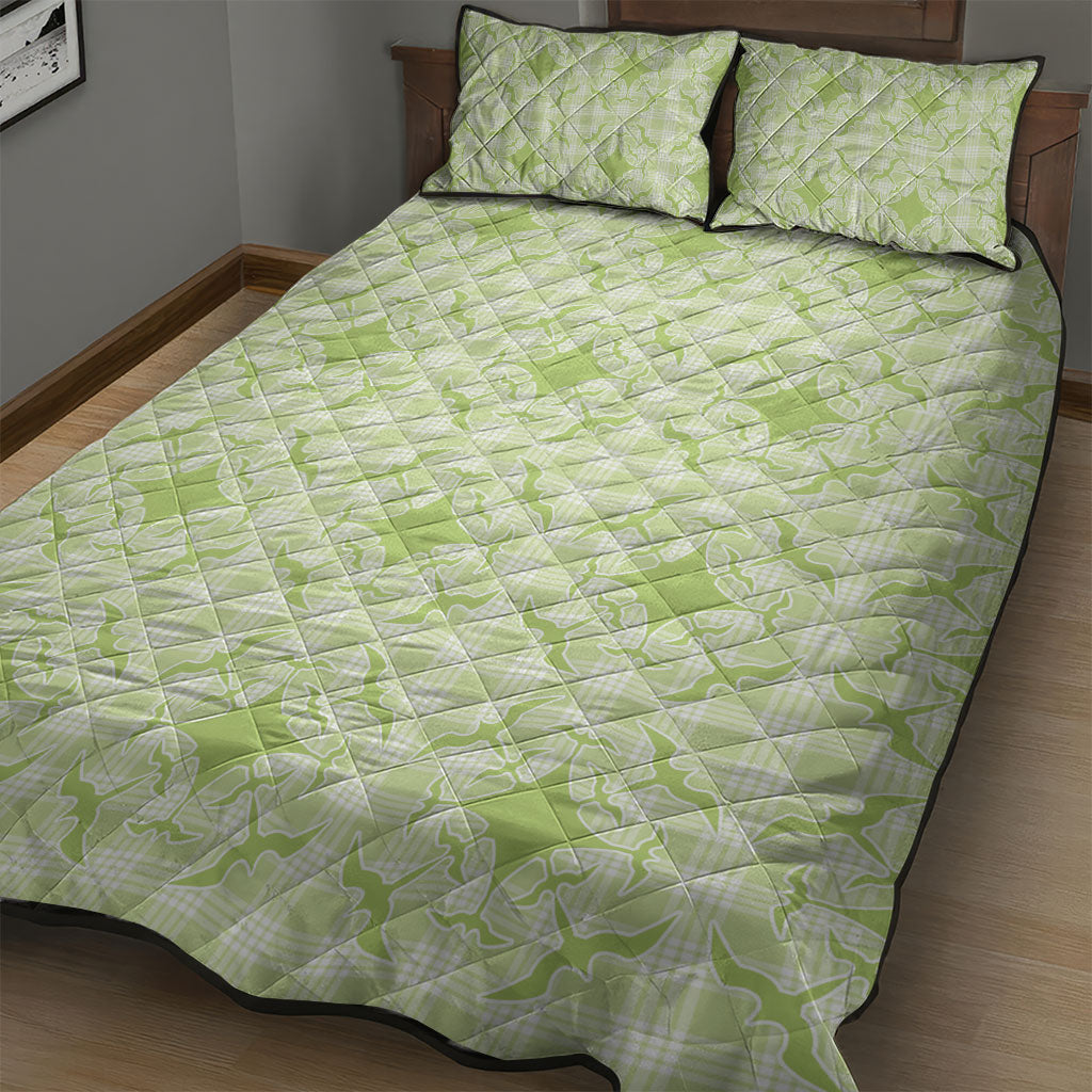 Omaomao Hawaii Iwa Bird Palaka Motifs Quilt Bed Set LT14 - Polynesian Pride
