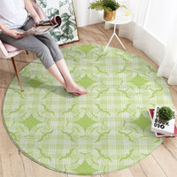 Omaomao Hawaii Iwa Bird Palaka Motifs Round Carpet LT14 - Polynesian Pride