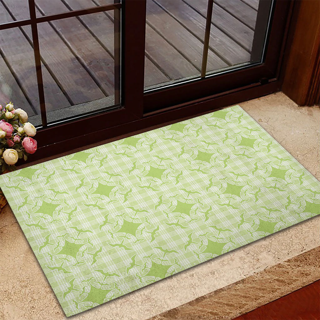 Omaomao Hawaii Iwa Bird Palaka Motifs Rubber Doormat LT14 - Polynesian Pride