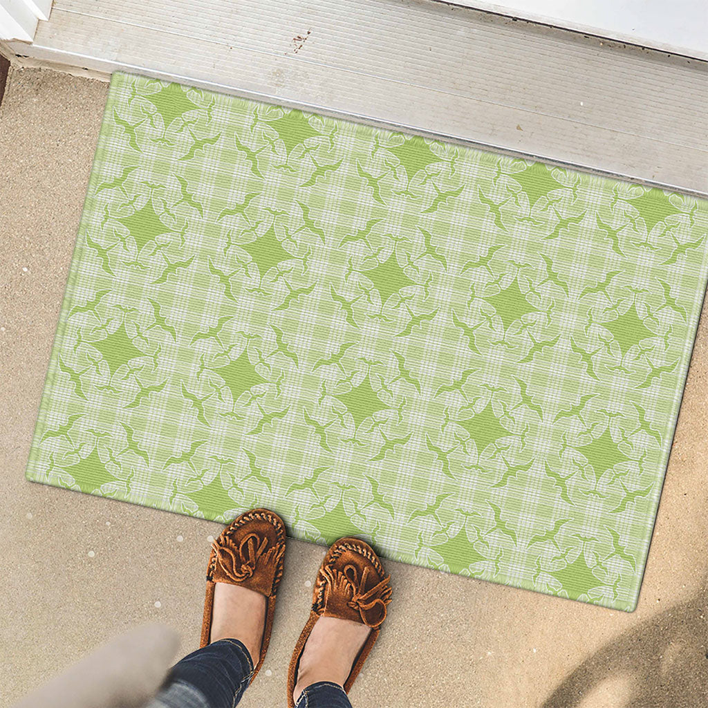 Omaomao Hawaii Iwa Bird Palaka Motifs Rubber Doormat LT14 - Polynesian Pride