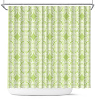 Omaomao Hawaii Iwa Bird Palaka Motifs Shower Curtain LT14 Green - Polynesian Pride