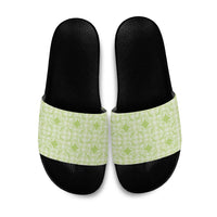 Omaomao Hawaii Iwa Bird Palaka Motifs Slide Sandals LT14 Green - Polynesian Pride