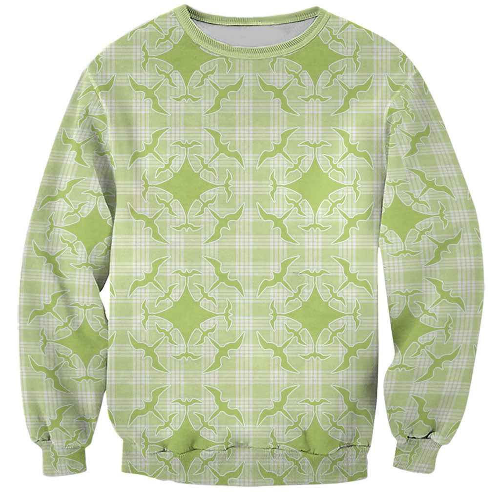 Omaomao Hawaii Iwa Bird Palaka Motifs Sweatshirt