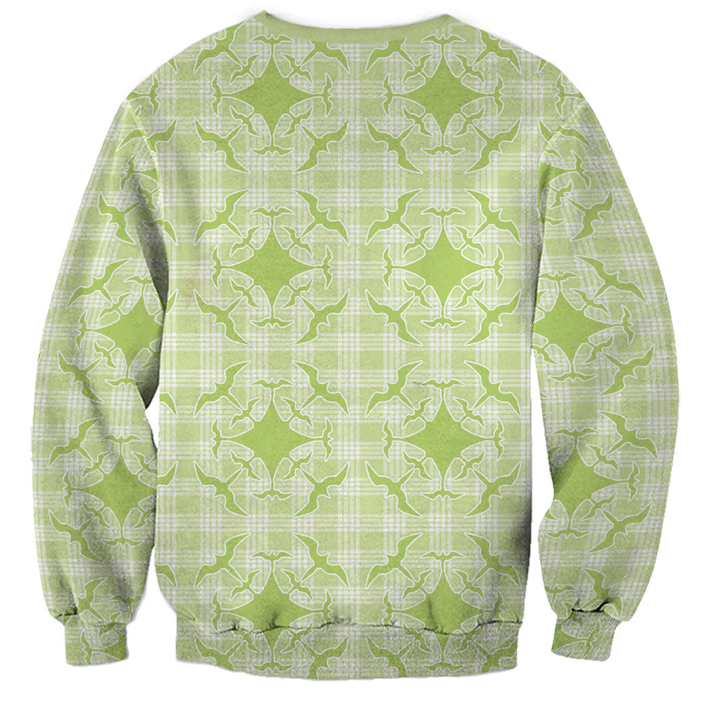 Omaomao Hawaii Iwa Bird Palaka Motifs Sweatshirt LT14 - Polynesian Pride