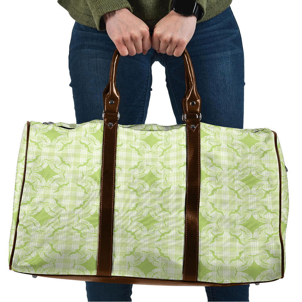 Omaomao Hawaii Iwa Bird Palaka Motifs Travel Bag LT14 Green - Polynesian Pride