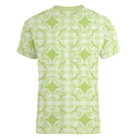 Omaomao Hawaii Iwa Bird Palaka Motifs Women V-Neck T-Shirt LT14 - Polynesian Pride