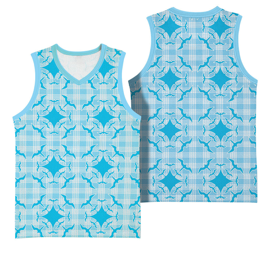 Polu Hawaii Iwa Bird Palaka Motifs Basketball Jersey LT14 - Polynesian Pride