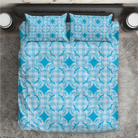 Polu Hawaii Iwa Bird Palaka Motifs Bedding Set LT14 Blue - Polynesian Pride