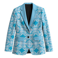 Polu Hawaii Iwa Bird Palaka Motifs Blazer LT14 Unisex Blue - Polynesian Pride