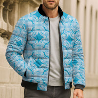 Polu Hawaii Iwa Bird Palaka Motifs Bomber Puffer Jacket LT14 - Polynesian Pride