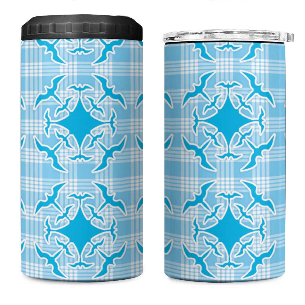 Polu Hawaii Iwa Bird Palaka Motifs 4 in 1 Can Cooler Tumbler