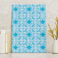 Polu Hawaii Iwa Bird Palaka Motifs Canvas Wall Art LT14 Without Frame Blue - Polynesian Pride
