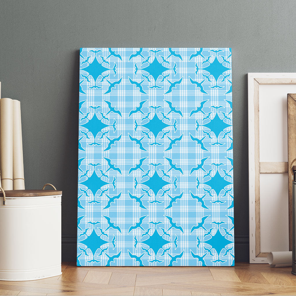 Polu Hawaii Iwa Bird Palaka Motifs Canvas Wall Art LT14 - Polynesian Pride
