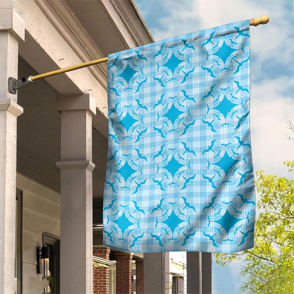 Polu Hawaii Iwa Bird Palaka Motifs Garden Flag LT14 House Flag Blue - Polynesian Pride