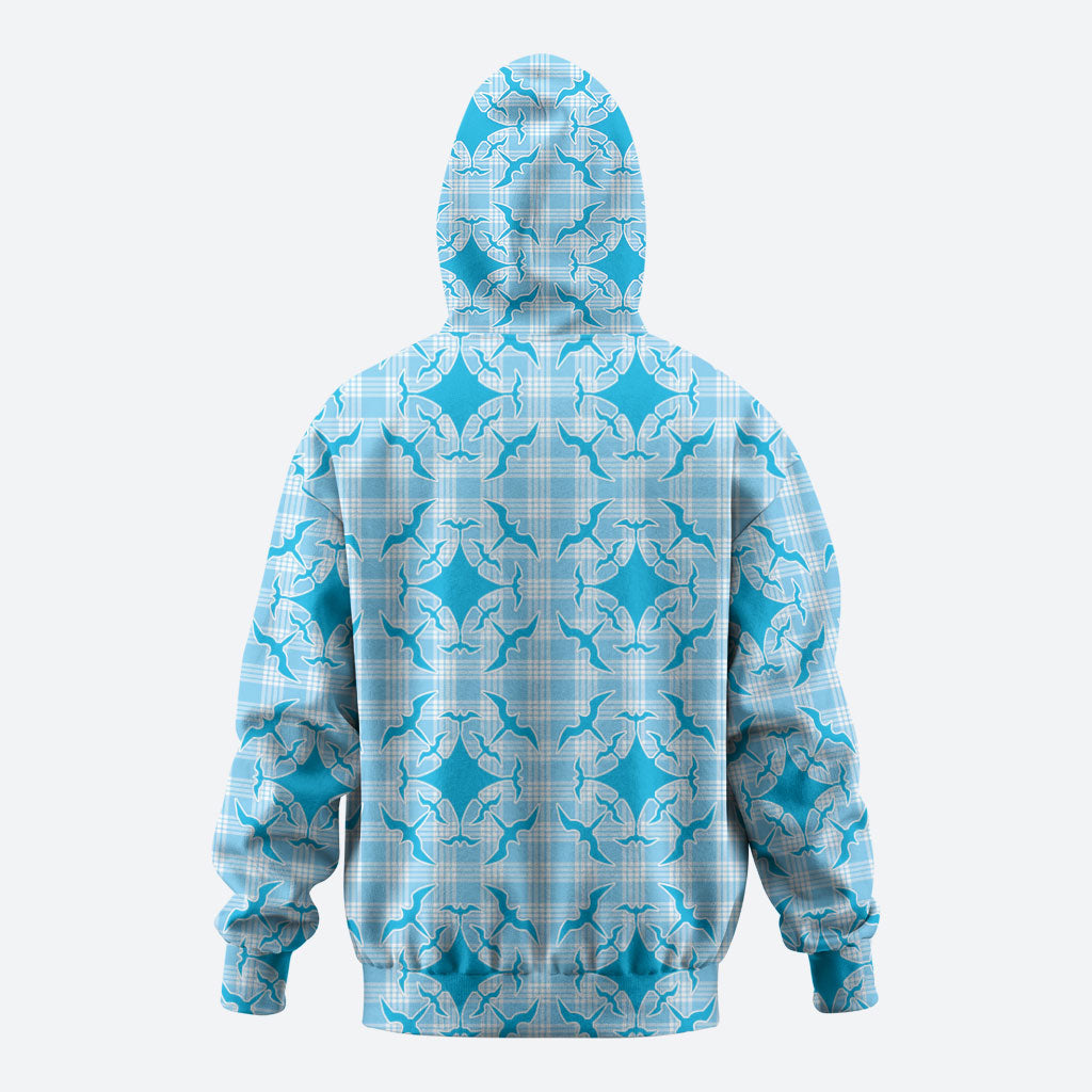 Polu Hawaii Iwa Bird Palaka Motifs Hoodie LT14 - Polynesian Pride