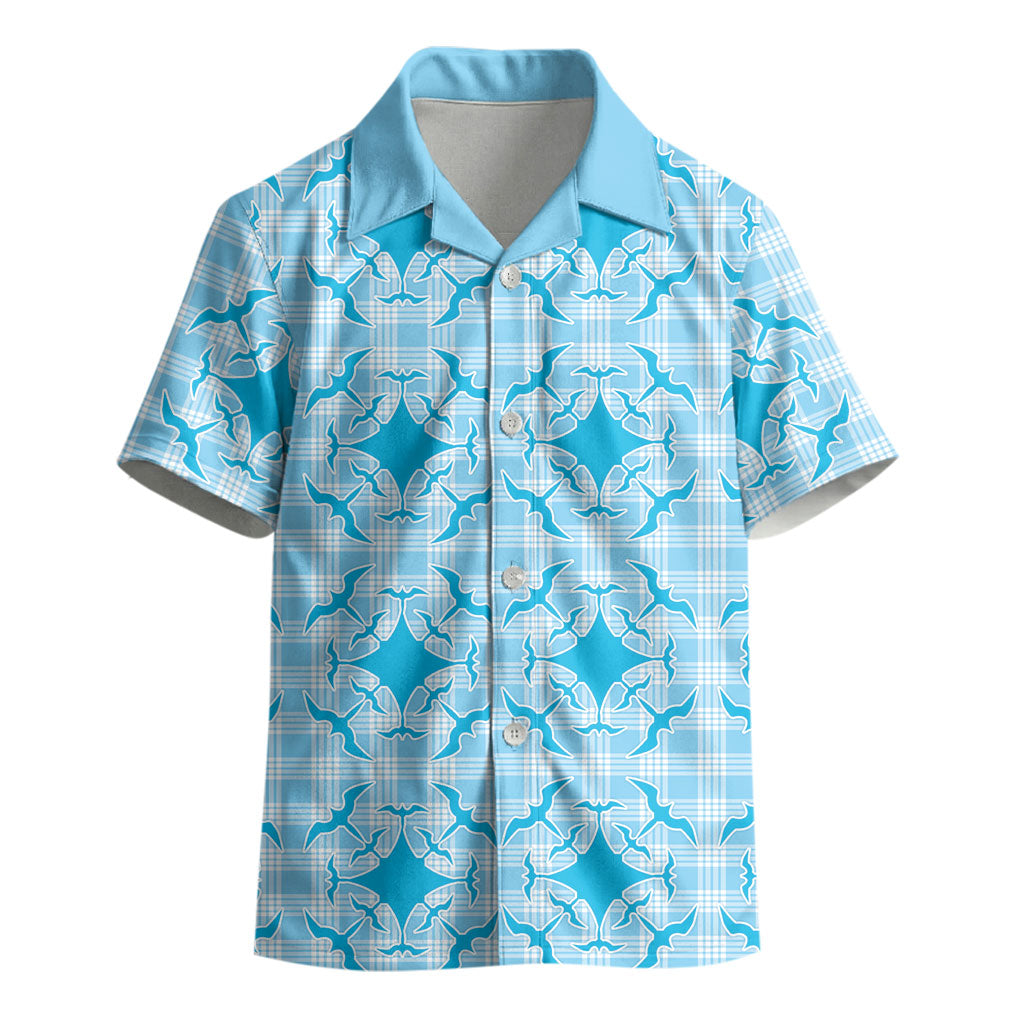 Polu Hawaii Iwa Bird Palaka Motifs Kid Hawaiian Shirt LT14 - Polynesian Pride