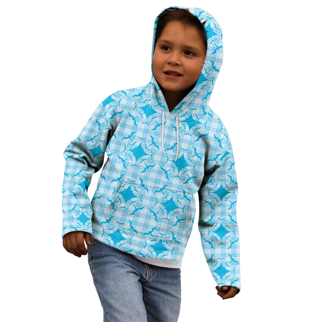 Polu Hawaii Iwa Bird Palaka Motifs Kid Hoodie LT14 - Polynesian Pride