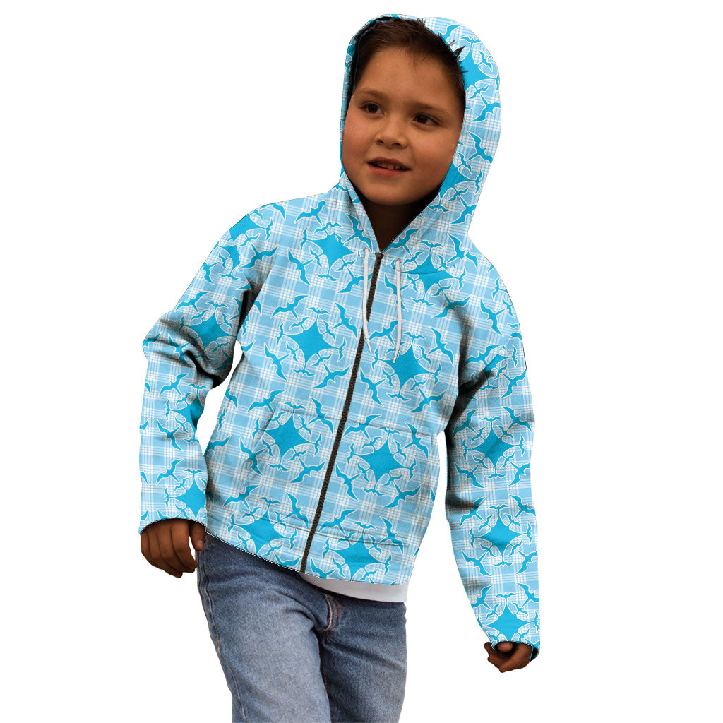 Polu Hawaii Iwa Bird Palaka Motifs Kid Hoodie LT14 - Polynesian Pride