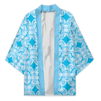 Polu Hawaii Iwa Bird Palaka Motifs Kimono LT14 Unisex Blue - Polynesian Pride