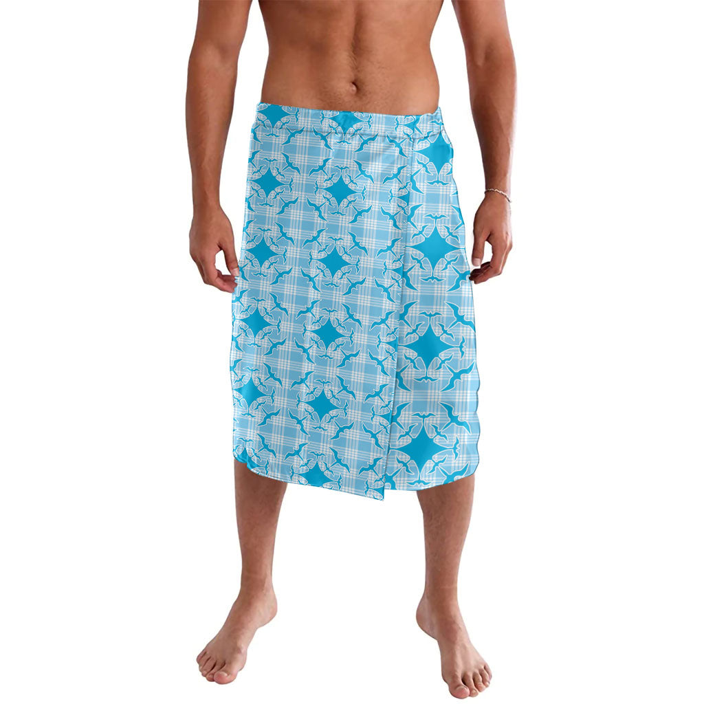 Polu Hawaii Iwa Bird Palaka Motifs Lavalava LT14 Blue - Polynesian Pride