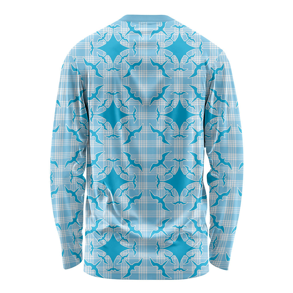 Polu Hawaii Iwa Bird Palaka Motifs Long Sleeve Shirt LT14 - Polynesian Pride