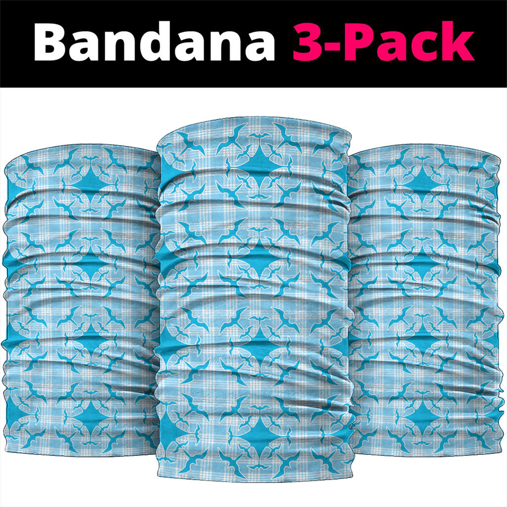 Polu Hawaii Iwa Bird Palaka Motifs Neck Gaiter LT14 package One Size: 25*50cm Blue - Polynesian Pride
