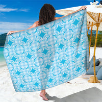 Polu Hawaii Iwa Bird Palaka Motifs Sarong LT14 One Size 44 x 66 inches Blue - Polynesian Pride
