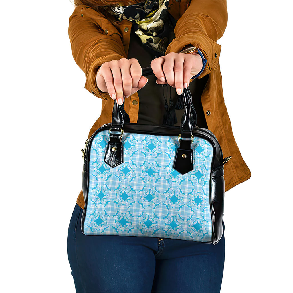 Polu Hawaii Iwa Bird Palaka Motifs Shoulder Handbag LT14 One Size Blue - Polynesian Pride