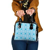 Polu Hawaii Iwa Bird Palaka Motifs Shoulder Handbag LT14 One Size Blue - Polynesian Pride