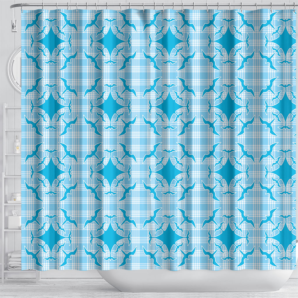 Polu Hawaii Iwa Bird Palaka Motifs Shower Curtain LT14 - Polynesian Pride