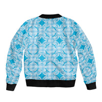 Polu Hawaii Iwa Bird Palaka Motifs Sleeve Zip Bomber Jacket LT14 - Polynesian Pride