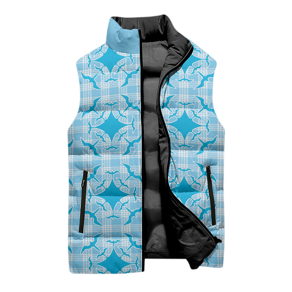Polu Hawaii Iwa Bird Palaka Motifs Sleeveless Puffer Jacket LT14 - Polynesian Pride
