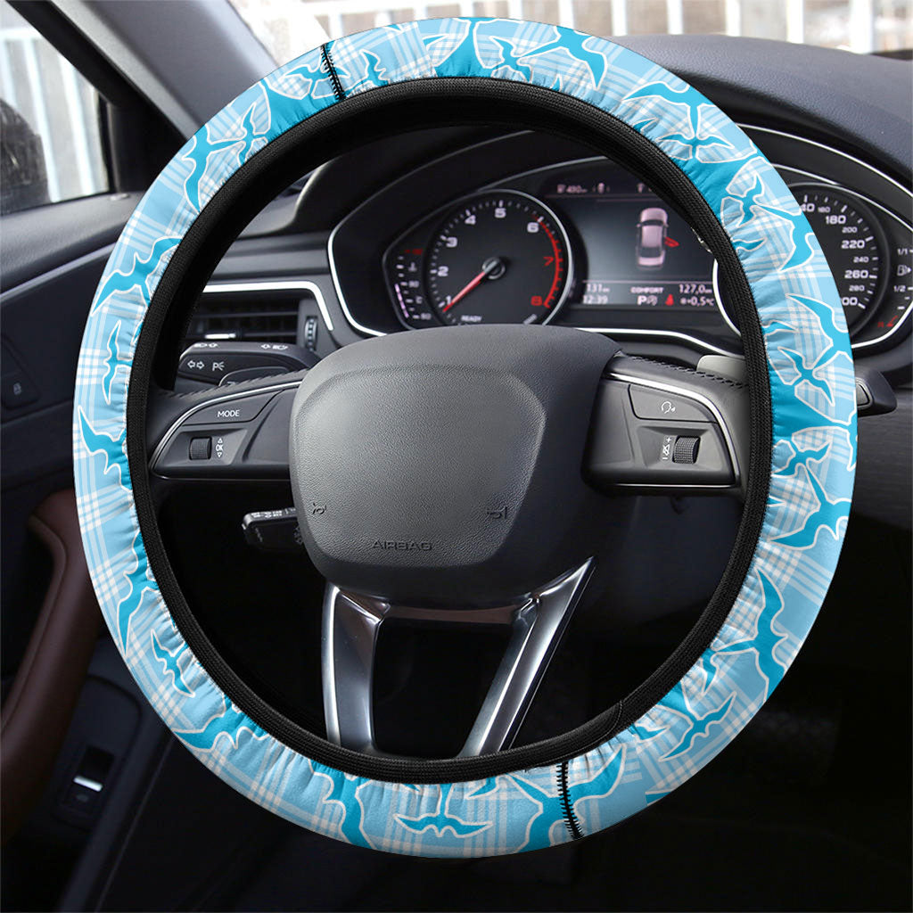 Polu Hawaii Iwa Bird Palaka Motifs Steering Wheel Cover LT14 - Polynesian Pride