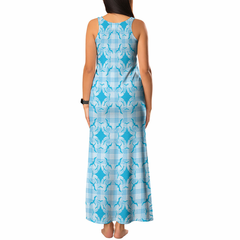 Polu Hawaii Iwa Bird Palaka Motifs Tank Maxi Dress LT14 - Polynesian Pride