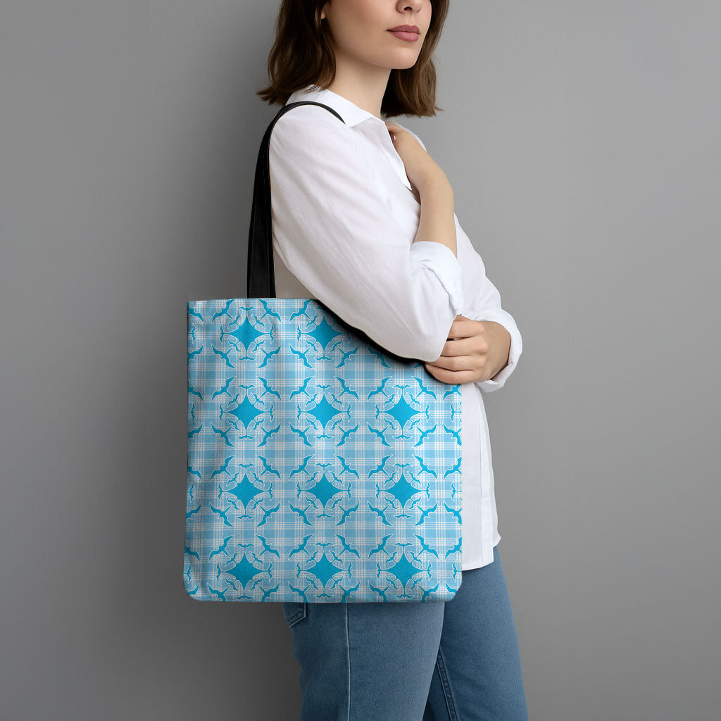 Polu Hawaii Iwa Bird Palaka Motifs Tote Bag LT14 - Polynesian Pride