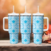 Polu Hawaii Iwa Bird Palaka Motifs Tumbler With Handle LT14 - Polynesian Pride
