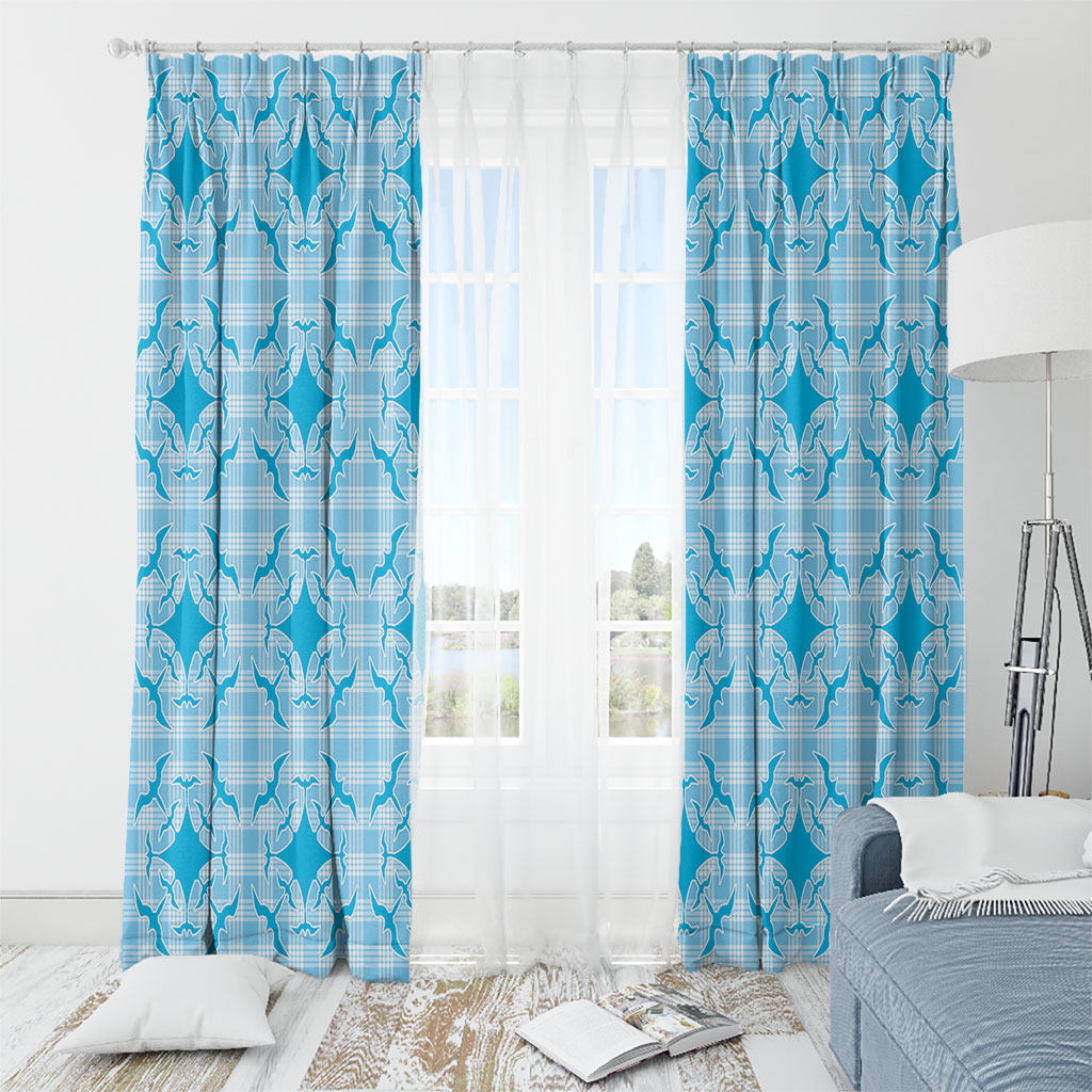 Polu Hawaii Iwa Bird Palaka Motifs Window Curtain LT14 - Polynesian Pride