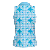 Polu Hawaii Iwa Bird Palaka Motifs Women Sleeveless Polo Shirt LT14 - Polynesian Pride